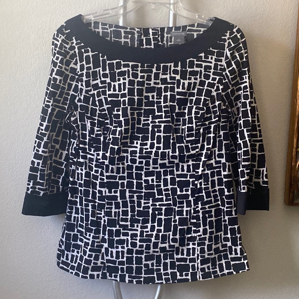 Brand: ann taylor color black and white size: 12